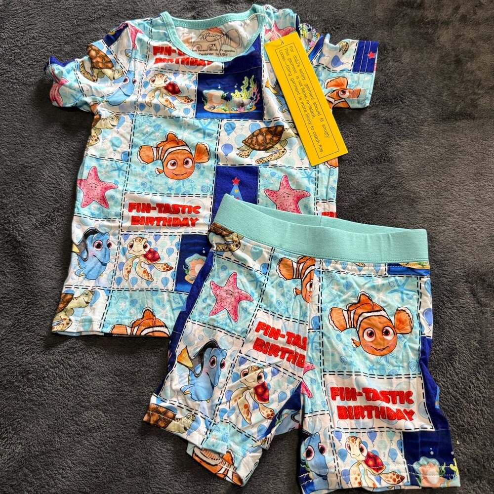 Weiwei Finding Nemo Set Size 3T Blue Bamboo Birthday